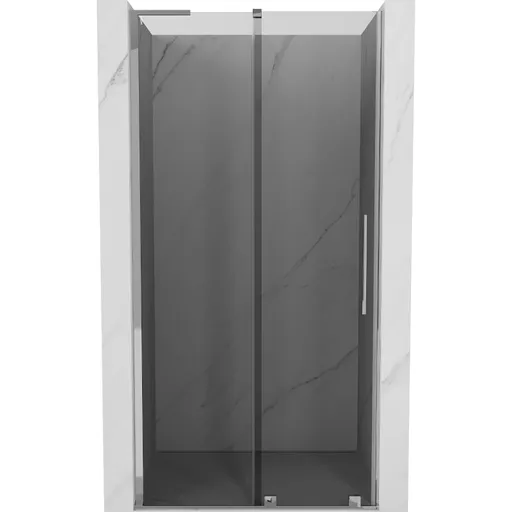 MEXEN/S - Velar L posuvné sprchové dvere 120, grafit, chróm 871-120-003-41-01