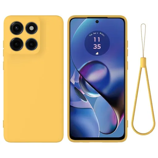 RUBBER Ochranný obal pre Motorola Moto G86 Power 5G žltý