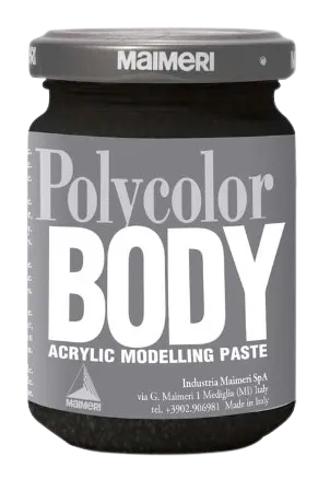 MAIMERI POLYCOLOR BODY - Modelovateľné akrylové pasty 810 - asfaltová, 140 ml