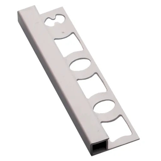 Lišta ukončovací "hranatá" Profil-EU biela, PVC, dĺžka 250 cm, výška hrany 10 mm, LH10250