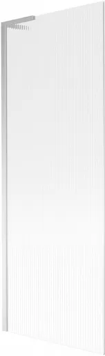 MEXEN/S - Next L vaňová zástena FIX 70 x 150, prúžky, chróm 895-070-000-03-09-01