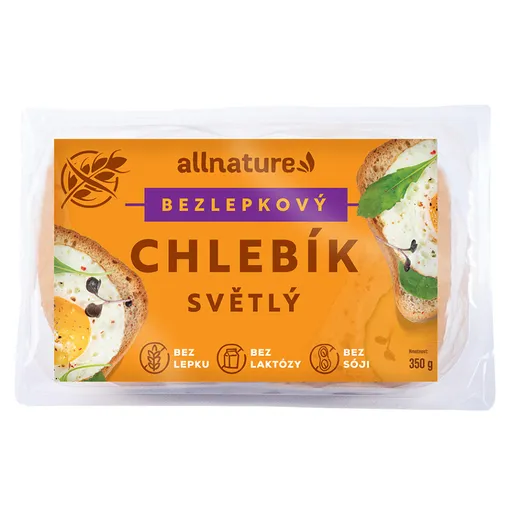 ALLNATURE Bezlepkový chlebík svetlý 350 g