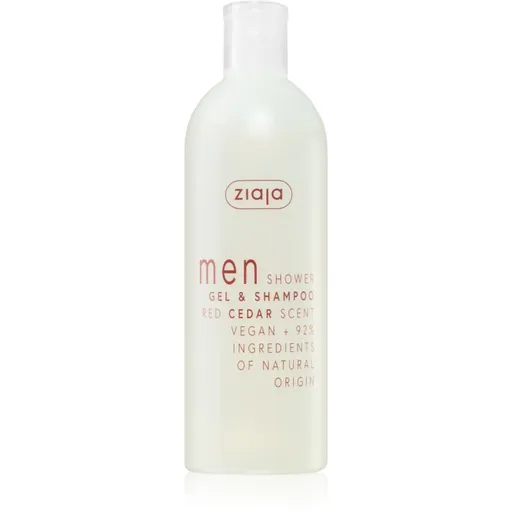 Ziaja Men šampón a sprchový gél 2 v 1 Red Cedar 400 ml