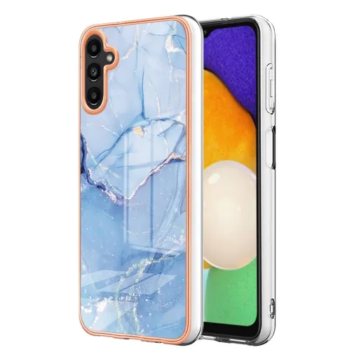 IMD MARBLE Ochranný kryt pre Samsung Galaxy A56 BLUE