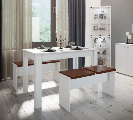 VCM Jídelní set Esal XL, bílý