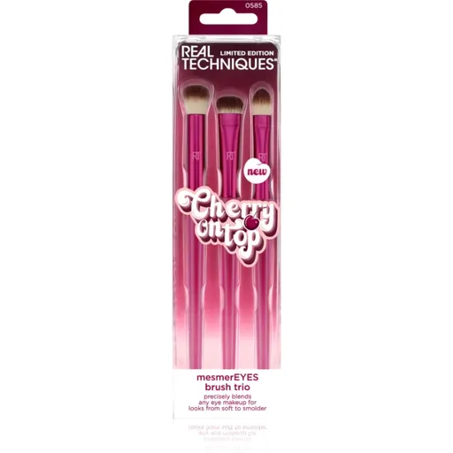 Real Techniques Cherry On Top MesmerEyes sada štetcov na líčenie očí