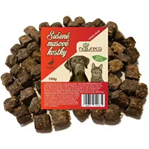 NATURECA pochúťka Mäsové kocky - kačica, 100%mäso 100g