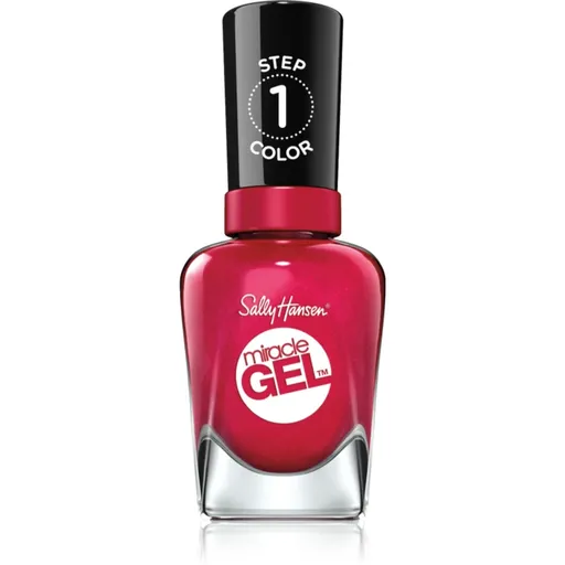 Sally Hansen Miracle Gel™ gélový lak na nechty bez použitia UV/LED lampy odtieň 469 Bordeaux Glow 14,7 ml