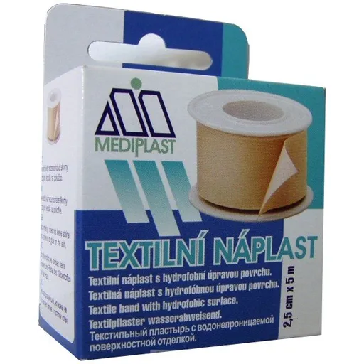 MEDIPLAST Textilná náplasť 1121 2,5 cm x 5 m 1 ks