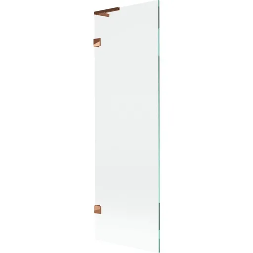 MEXEN/S - Lunar L vaňová zástena FIX 60 x 150, transparent, ružové zlato 897L-060-000-60-00