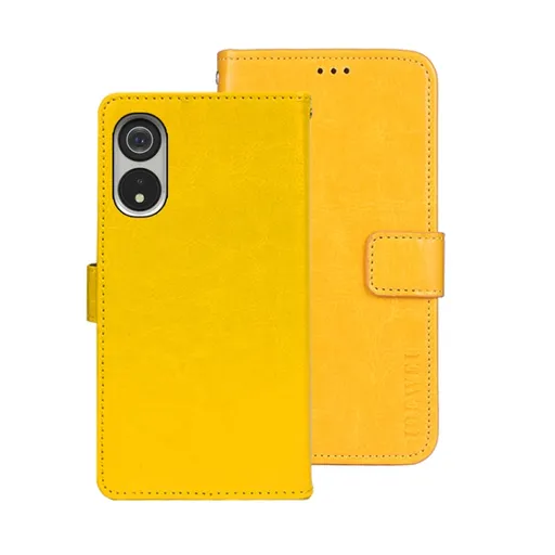 IDEWEI Peňaženkový kryt Cubot P60 žltý