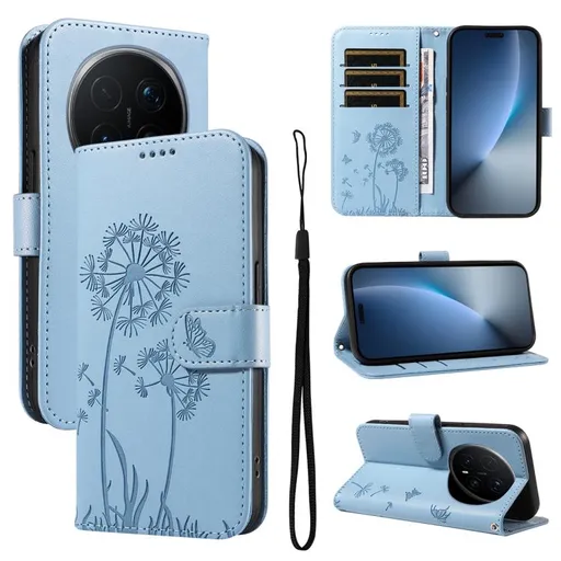 ART DANDELION Peňaženkové puzdro pre Honor Magic8 Pro modré