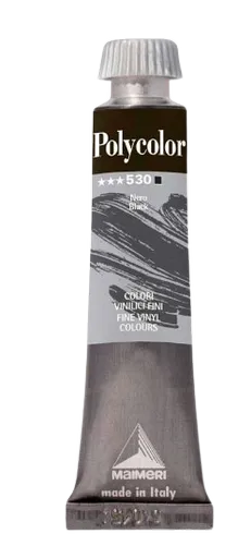 MAIMERI POLYCOLOR - Jemné vinylové farby 530 - black, 20 ml