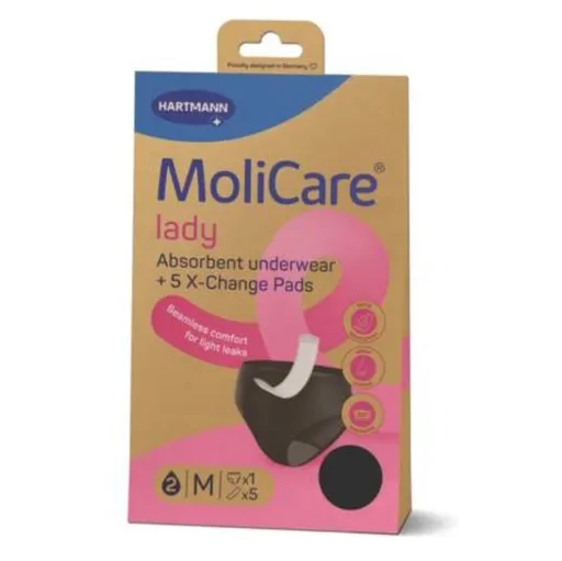 MOLICARE Lady M absorpčná bielizeň 1 kus+ X-change vložka 5 kusov