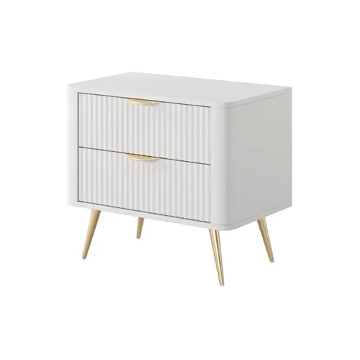 ArtLas Nočný stolík LINA 2S | biela
