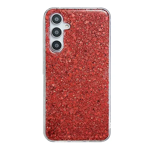 GLITTER ochranný obal Samsung Galaxy A35 5G červený