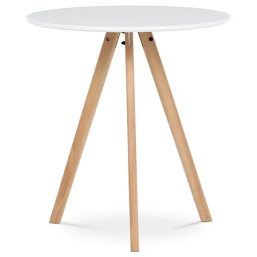 Jedálenský stôl Autronic 70x75 cm biely MDF mat DT-320 WT