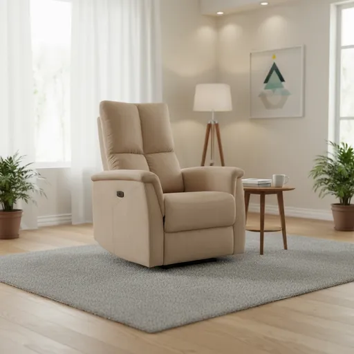 Signal Relaxačné kreslo NEPTUN VELVET | béžová