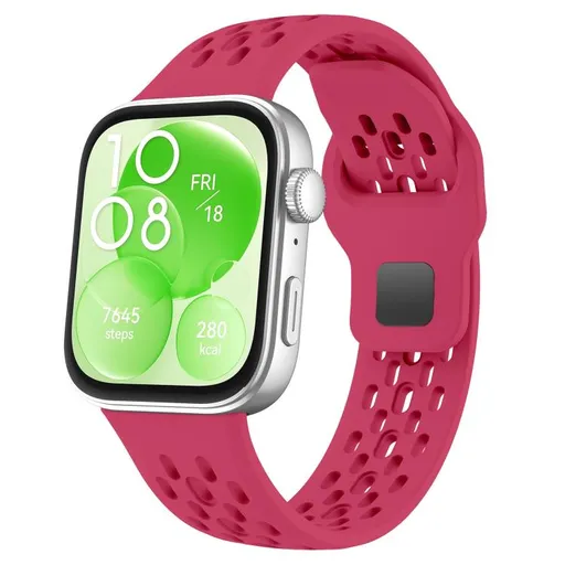 AIRY Silikónový remienok pre Huawei Watch Fit 4 / Fit 4 Pro bordový