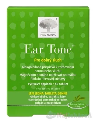 New Nordic Ear Tone pre dobrý sluch 30 tabliet