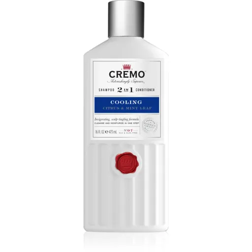 Cremo Citrus & Mint Leaf 2in1 Cooling Shampoo stimulujúci a osviežujúci šampón 2 v 1 pre mužov 473 ml