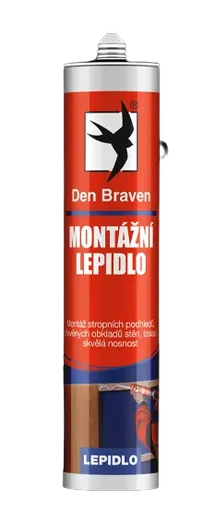 DEN BRAVEN - Montážne lepidlo biela 310 ml