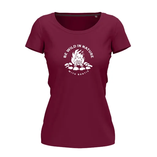 Bontis Dámske tričko CAMPFIRE - Bordeaux | XL