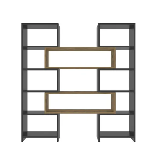 Knižnica Poyraz Black and Oak