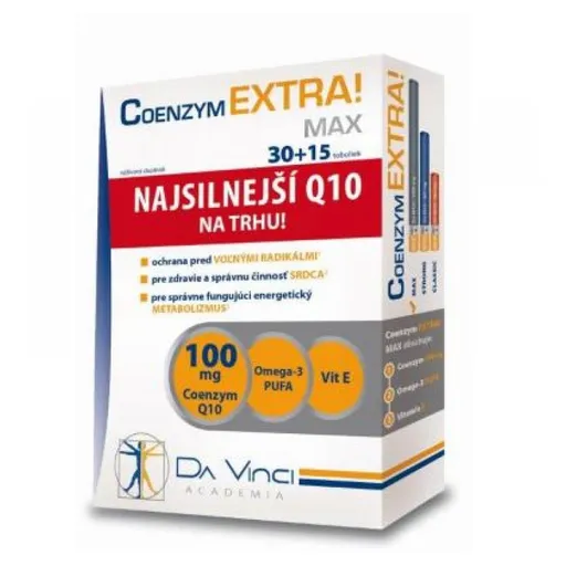 DA VINCI Coenzym Extra Max 100 mg 30+15 kapsúl ZADARMO