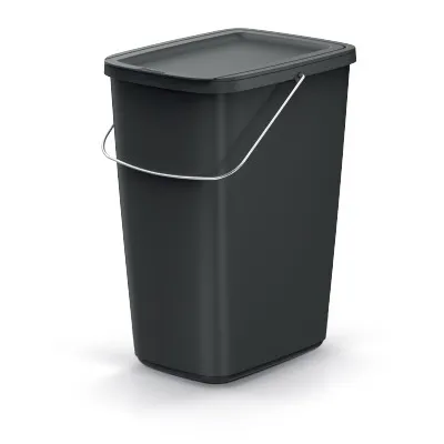 Kôš odpadkový COMPACTA Q FLAP BASIC čierný 12l