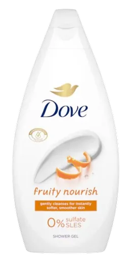 DOVE FRUITY NOURISH - Dámsky sprchovací gél s ovocnou vôňou (0,45 L)