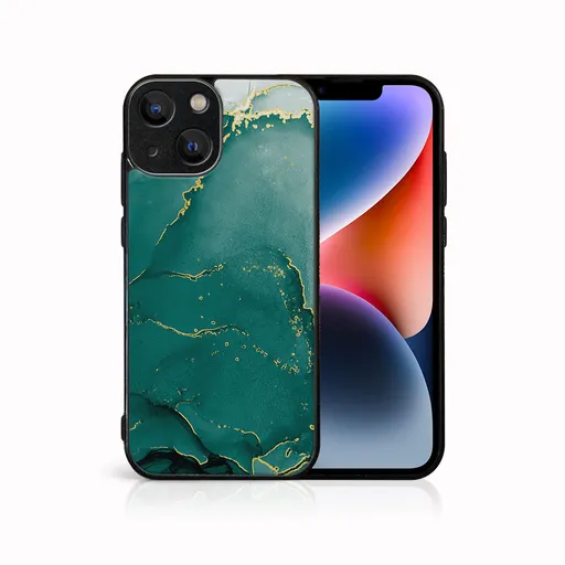 MY ART Ochranný kryt pre Apple iPhone 15 GREEN MARBLE (145)