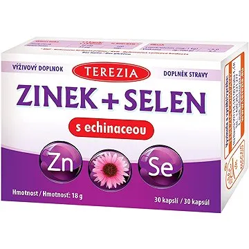 TEREZIA Zinek + selen s echinaceou 30 kapslí (8594006898515)