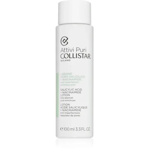 Collistar Attivi Puri Salicylic Acid + Niacinamide pleťové tonikum a emulzia pre zmenšenie pórov 100 ml