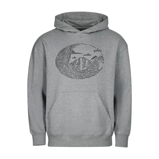 Bontis Mikina MOUNTAINS - Tmavošedý melír | XL
