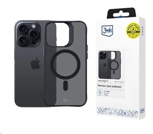 3mk ochranný kryt Smoke MagCase pre Apple iPhone 15 Pre Max