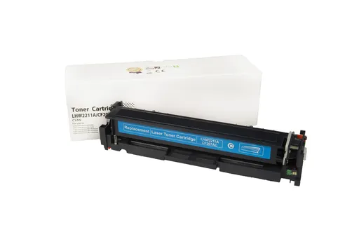 Kompatibilná tonerová náplň W2211A, 207A, 1250 listov pre tlačiarne HP (Orink white box), azurová