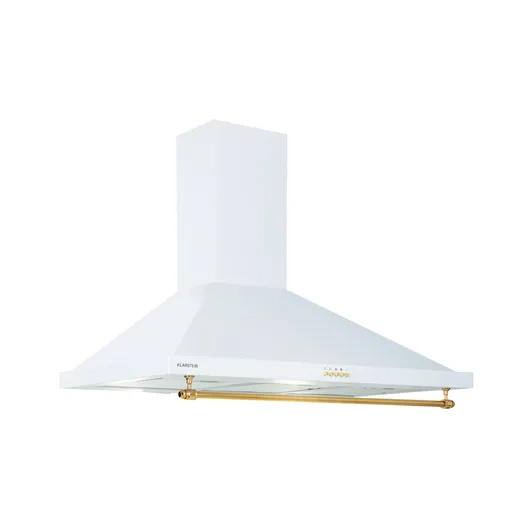 Klarstein Montblanc 90, digestor, 90 cm, nástenný, 610m³/h, LED, lišta, biely