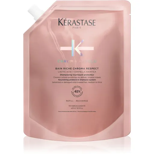 Kérastase Chroma Absolu Bain Riche Chroma Respect vyživujúci šampón pre farbené vlasy Refill 500 ml