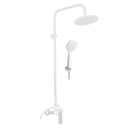 RAV SLEZÁK Nil sprchový systém s pákovou batériou matná biela nl182.5/7bmat NL182.57BMAT