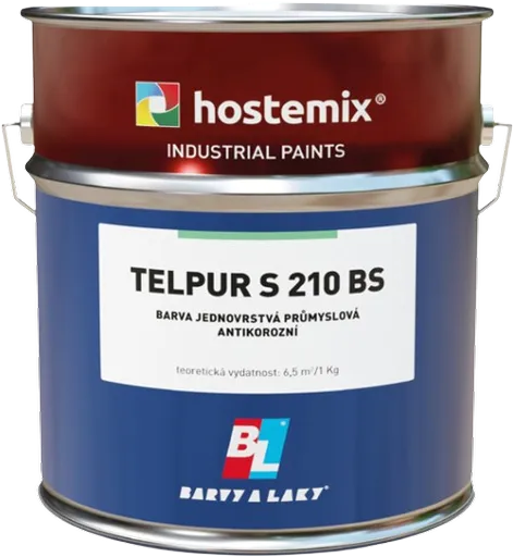 BARVY A LAKY TELURIA TELPUR S210BS - 2v1 matná polyuretánová kováčska farba 4 kg kováčska čierna