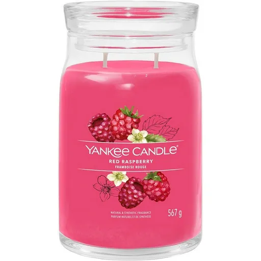 Yankee Candle Vonná sviečka veľká Signature Red Raspberry, 567 g, L