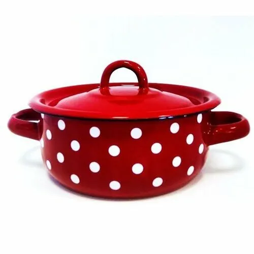 Toro Smaltovaný hrniec s pokrievkou Bodka, 1,5 l, 1,5 l