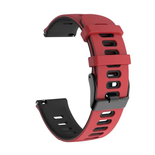 SPORTY Vymeniteľný silikónový remienok Amazfit T-Rex 3 Pro 48mm RED-BLACK