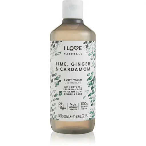 I Love Naturals Lime, Ginger & Cardamom sprchový gél 500 ml