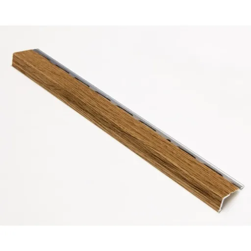 Lišta ukončovacia "L" Havos drevodekor, hliník dĺžka 250 cm, výška hrany 8 mm, ALD8250