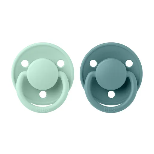 BIBS De Lux cumlíky z prírodného kaučuku 2 ks, veľkosť 1, Nordic Mint/Island Sea,BIBS De Lux cumlíky z prírodného kaučuku 2 ks, veľkosť 1, Nordic Mint