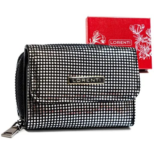 Malá kompaktná dámska peňaženka z lesklej prírodnej kože - Lorenti