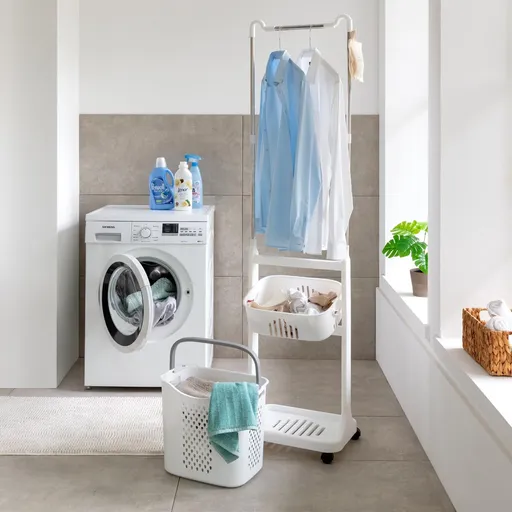 Die moderne Hausfrau Úklidový vozík Komfort s šatní tyčí