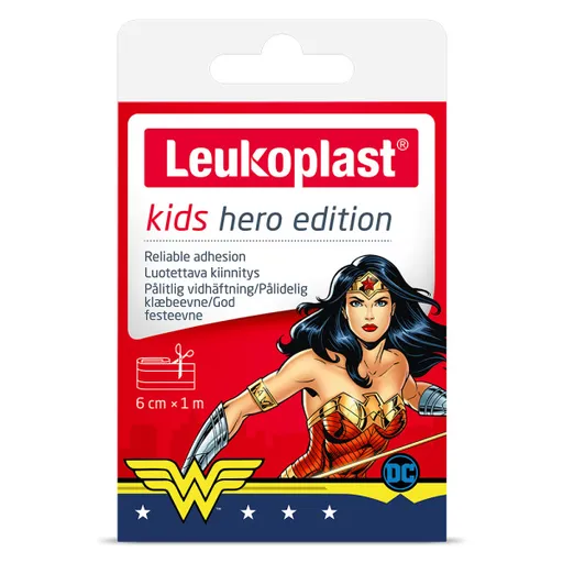 LEUKOPLAST KIDS HERO náplasť na rany, 6 cm x 1 m, pás 1 ks